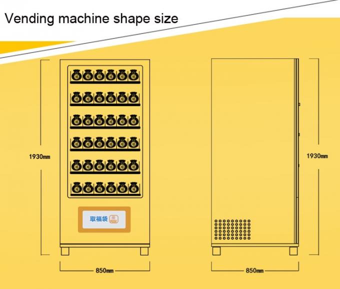 Distributore automatico del regalo di AC220V 50Hz, distributore automatico felice della scatola di anti furto
