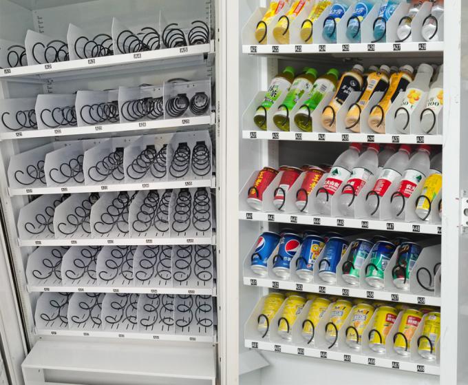 Distributore automatico di vetro della carta di credito di doppio strato da vendere, distributore automatico del colpo della carta per cola