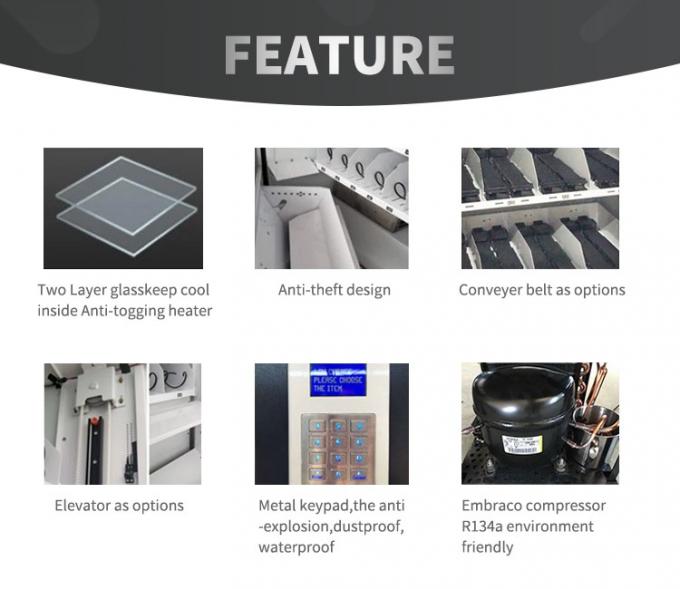 Distributore automatico astuto di media 110V/220V~240V con 55 pollici di touch screen