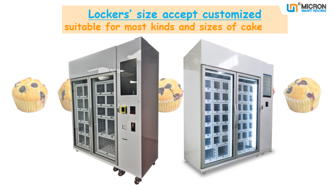 Distributore automatico del bigné con il sistema di raffreddamento ed il distributore automatico dell'armadio