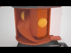 Macchina di vendita di succo d'arancia appena realizzata con lettore di carte e touch screen per il centro commerciale