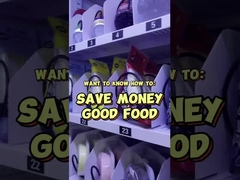 distributore automatico di alimenti salutari con microonde per il riscaldamento