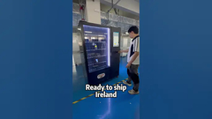 La macchina da vendere con armadietto a lato, aggiungendo l'armadietto, offre maggiori possibilità di vendere un prodotto più grande.