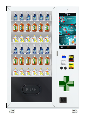Touch screen a 22 pollici del distributore automatico del PPE dei prodotti disinfettanti della mano, grande capacità Cashless del distributore automatico