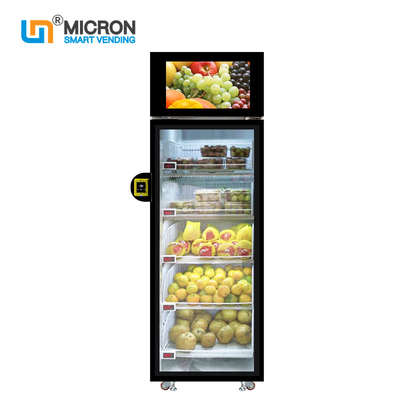 Gru a benna astuta del frigorifero ed andare distributore automatico con il lettore di schede elettrico della serratura per aprire la frutta e la verdura della porta