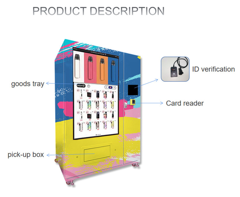 Distributore automatico commerciale di POP del touch screen di Eectronic per la pubblicità