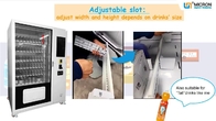 Customized  Direct Push And Spiral Vending Machine With Smart System
