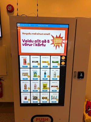 Bevande per snack e alimenti  Distributore automatico Sistema di raffreddamento 3-20℃ Schermo grande regolabile distributore automatico di bevande