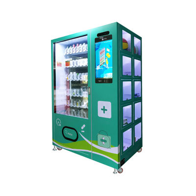 Distributore automatico a spirale per snack, bevande e combo con armadietti extra per snack confezionati grandi