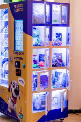 Distributore automatico combinato con armadietti Schermo touch da 21,5 pollici Funzione SDK