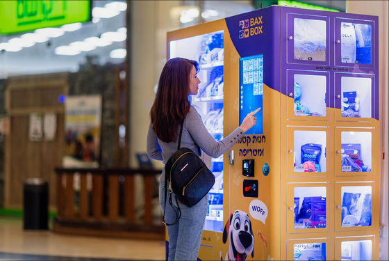 Distributore automatico combinato con armadietti Schermo touch da 21,5 pollici Funzione SDK