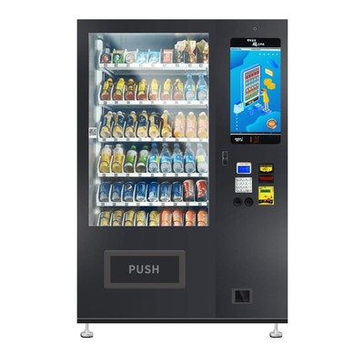 Distributori automatici di Internet dell'autoadesivo dell'involucro del touch screen su misura dello spuntino e della bevanda per il mercato del Pakistan