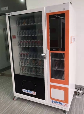 Distributori automatici di Internet dell'autoadesivo dell'involucro del touch screen su misura dello spuntino e della bevanda per il mercato del Pakistan