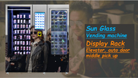 Double tempered glass smart vending machine for sunglasses with elevator and touch screen