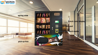 mini snack and drink vending machine with smart system and touch screen in the office