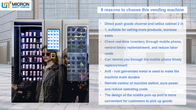 Double tempered glass smart vending machine for sunglasses with elevator and touch screen