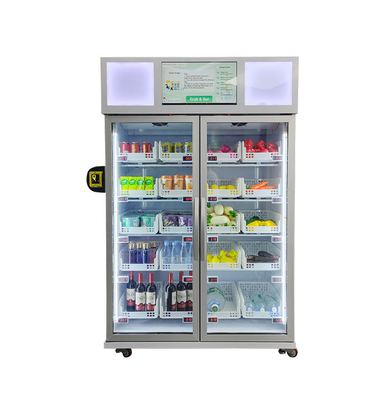 L'uovo R290 dei frutti di mare ha refrigerato la vendita del frigorifero di Smart del distributore automatico con il lettore di schede