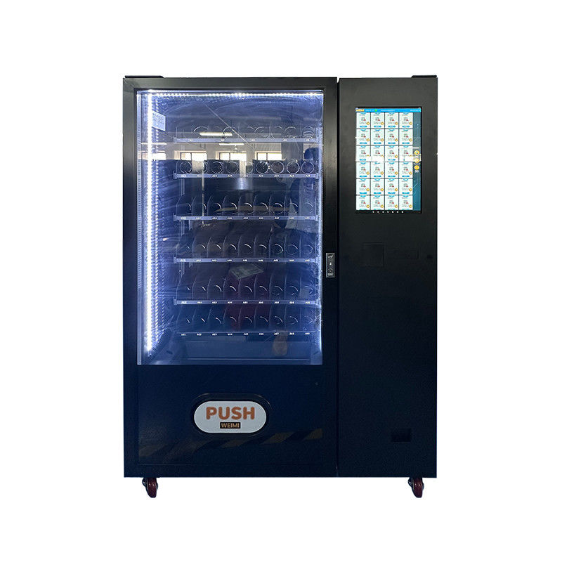 Distributore automatico a spirale per snack, bevande e combo con armadietti extra per snack confezionati grandi
