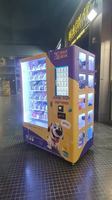 Macchina vending a porta di vetro 220V per snack confezionati di grandi dimensioni Efficienza di capacità 400W