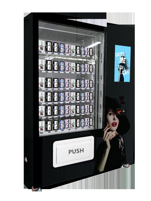 Bellezza del distributore automatico dei cosmetici del ciglio di grande capacità con la pubblicità dello schermo nel centro commerciale