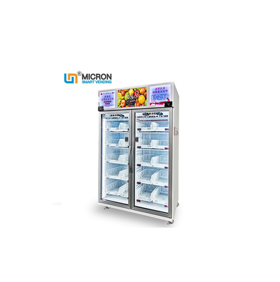 Unattended Retail Smart Fridge Vending Machine For Healthy Food Grab N Go Fridge