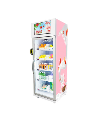 Congelatore del distributore automatico del gelato del centro commerciale Frigorifero di raffreddamento con pagamento con carta di credito