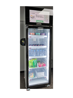 Fresh Fruit Vegetable Farm Produce Vending Machine With Cooling System Touch Screen