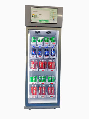 Distributore automatico della palestra per vendere vendita del frigorifero della frutta fresca della bevanda di energia con il lettore di schede