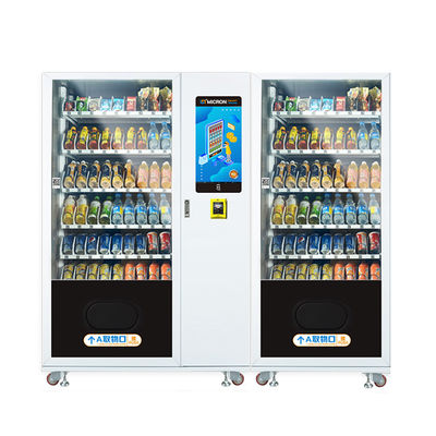 Distributore automatico dello spuntino di spirale di grande capacità e della bevanda con il sistema di raffreddamento ed il touch screen