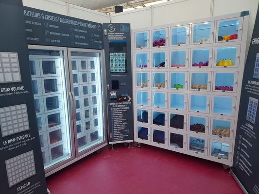 21.5 pollici touchscreen cassaforte distributore con grafica personalizzata e sistema di raffreddamento gamma -22-20C