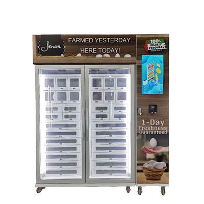 21.5 Inch Touch Screen Locker Vending Machine W166*D71*H217 Cm Optimale deposito di uova con raffreddamento automatico
