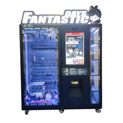 7 piani* 12 slot Capacità distributore automatico di giocattoli luci a strisce per un design accattivante