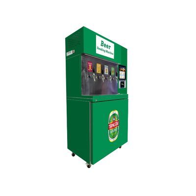 Distributori automatici self-service di refrigerante R290 con touchscreen da 10 pollici, facile selezione della birra e pagamento senza contanti