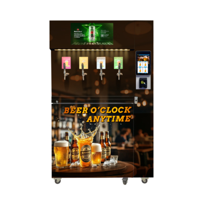 Macchina per vendere birra a risparmio energetico W97*D66*H205 Cm con sistema di raffreddamento 5-8C