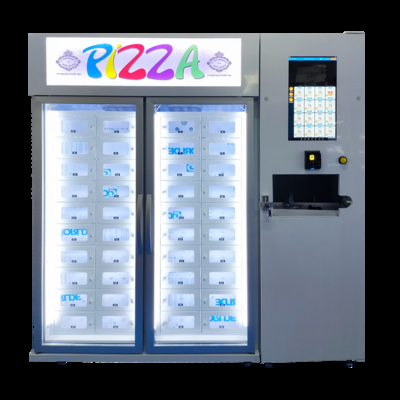 Macchina venditrice di pizza a 40 armadietti con scaffale a microonde da -22°C a 20°C