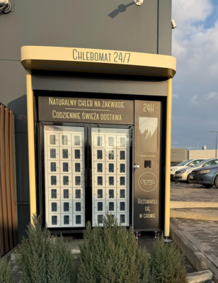 Distributore automatico esterno per panetteria con 42 scomparti e sistema di refrigerazione 3℃-20℃