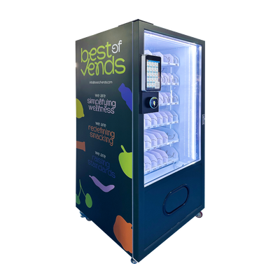 Macchina per vendere snack, risparmio di spazio, unità snella, perfetta per piccole sedi con traffico elevato, spazi pubblici e aziendali