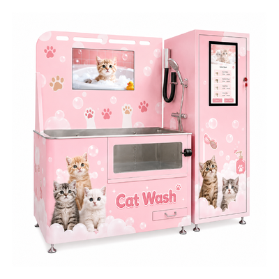 Dog Wash Machine professional pet wash station offering unattended grooming service with easy operation and multiple liquid dispensers