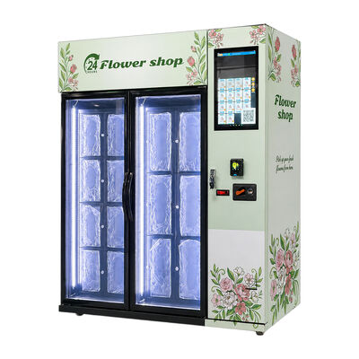 Distributore automatico di fiori che fornisce comode soluzioni di accesso e ritiro dei fiori, perfette per i centri commerciali degli aeroporti e le località urbane