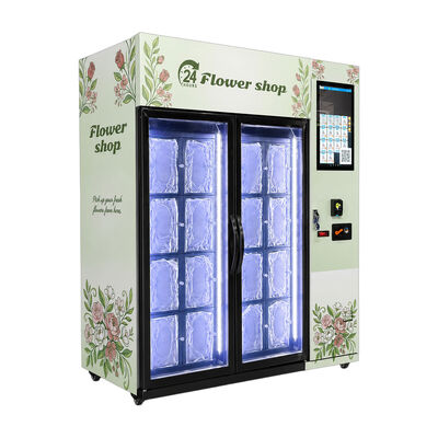 Macchina da vendere di fiori progettata per vendere fiori in facile autoservizio 24 ore al giorno in luoghi con traffico elevato aeroporti e centri commerciali