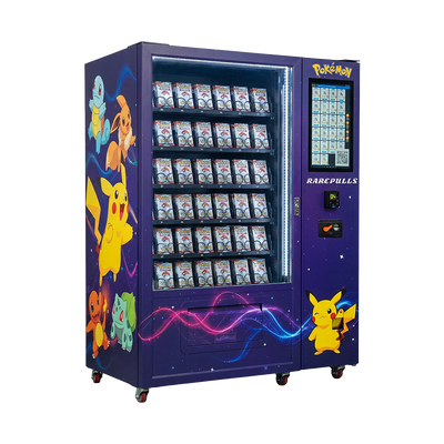 Distributore di giocattoli durevole progettato per la distribuzione sicura di pacchetti di carte Pokémon TCG con un'esperienza di navigazione migliorata per il cliente