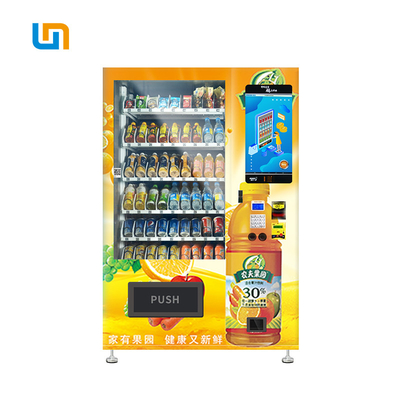 Il barattolo dell'insalata ha inscatolato i distributori automatici della bevanda della bottiglia con il touch screen a 22 pollici, il distributore automatico del touch screen, micron