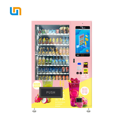 La carta di credito intelligente bevanda a base di latte lo schermo arancio di Juice Vending Machine With Touch, la vendita popolare del touch screen, micron