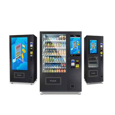 Distributore automatico Cashless degli spuntini con lo schermo attivabile al tatto, spirale, trasportatore, delivery system dell'asta di spinta, micron