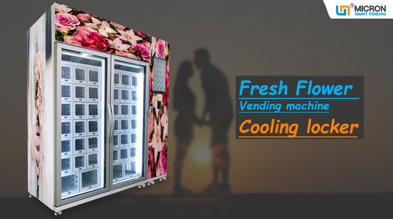 Max. 69 Flower Vending Machine Remote Controlled With Refrigeration System