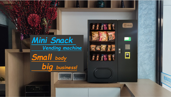 Distributore automatico dello spuntino di colore nero degli accessori di Mini Vending Machine For Mobile del 1 tester piccolo