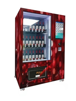 Distributori automatici del vino rosso con l'elevatore ed il sistema astuto, nuovo distributore automatico 24 ore di StoreMicron della fabbrica di carta di credito